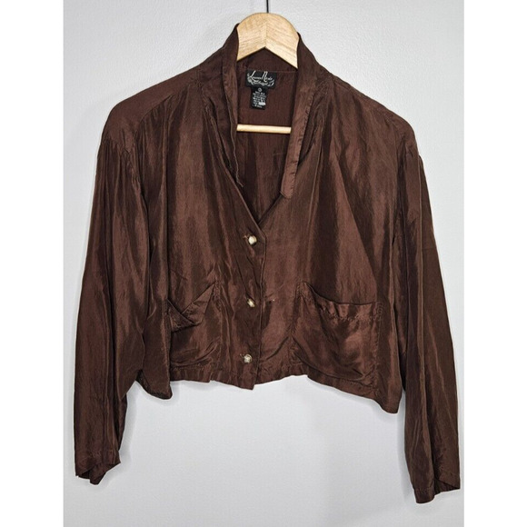 Vintage Brown Women's Top - Picture 1 of 8